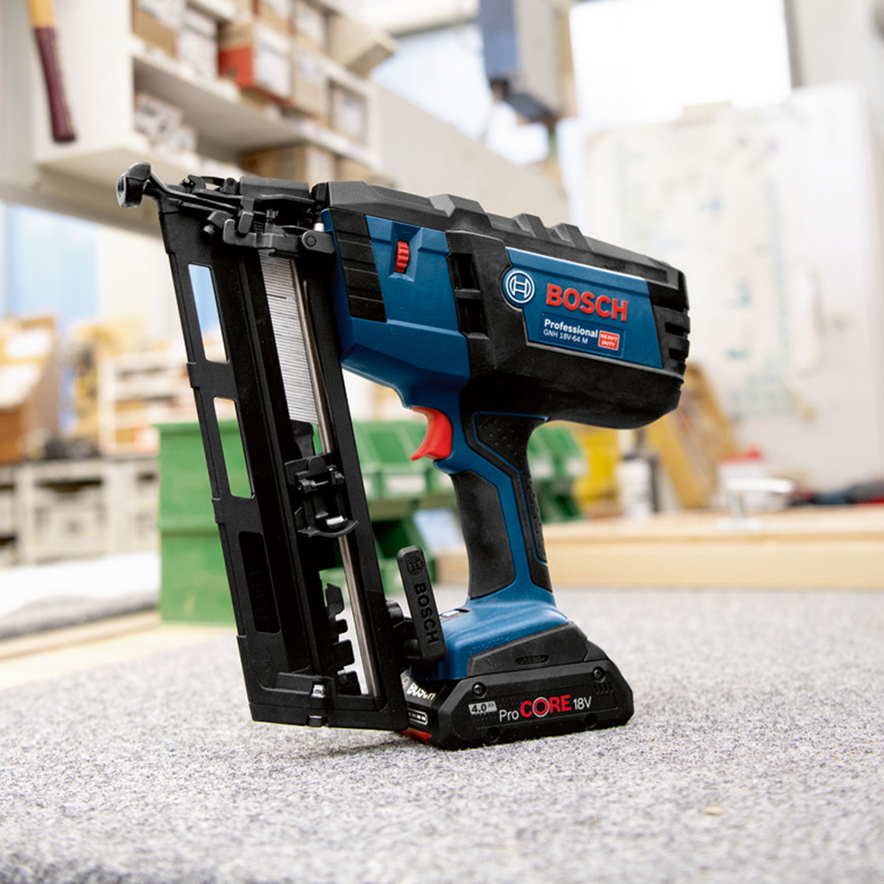 Bosch GNH 18V 64 M Professional Wood Nailer Body Only in L Boxx