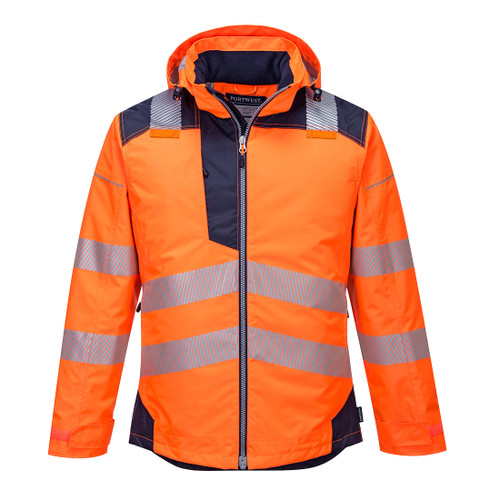 PW3 Hi-Vis Winter Jacket  (Orange/Navy)