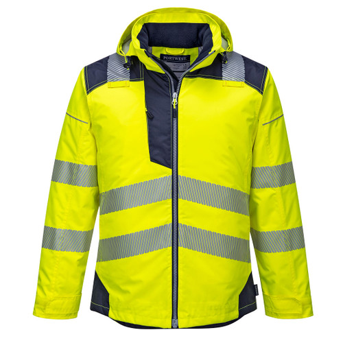PW3 Hi-Vis Winter Jacket  (Yellow/Navy)