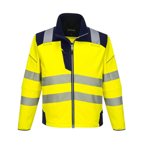 PW3 Hi-Vis Softshell  (Yellow/Navy)