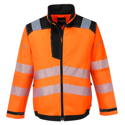PW3 Hi-Vis Work Jacket (Orange/Black)