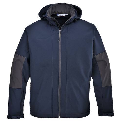 Softshell with Hood (3L) (Navy)