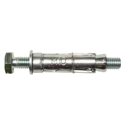 M12 x 25 Loose Bolt Shield Anchor Zinc & Clear CR3 (Box 20)