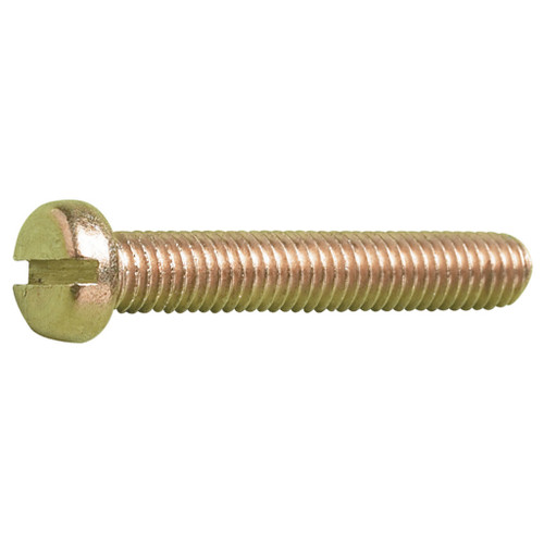 M4 x 20 Brass Slot Pan Head Screw DIN 85 (Box 200)