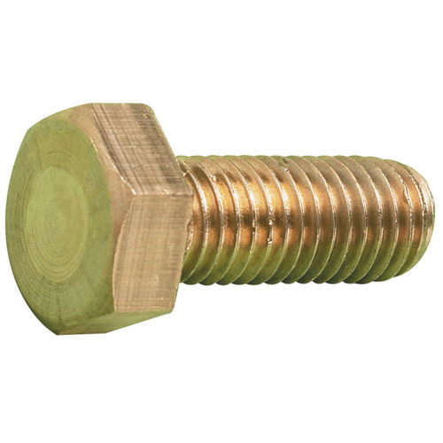 M4 x 16 Brass Hexagon Setscrew DIN 933 (Box 100)