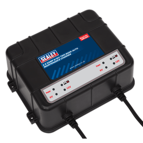 Two Bank 6/12V 10Amp (2 x 5A) Auto Maintenance Charger (MBC250)