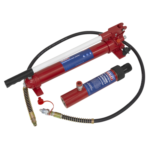Push Ram with Pump & Hose Assembly - 10tonne (RE97.10-COMBO)