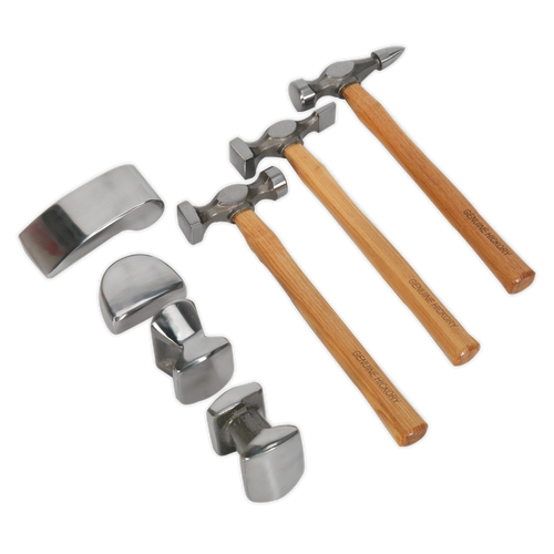 Panel Beating Set 7pc Drop-Forged Hickory Shafts (CB507)