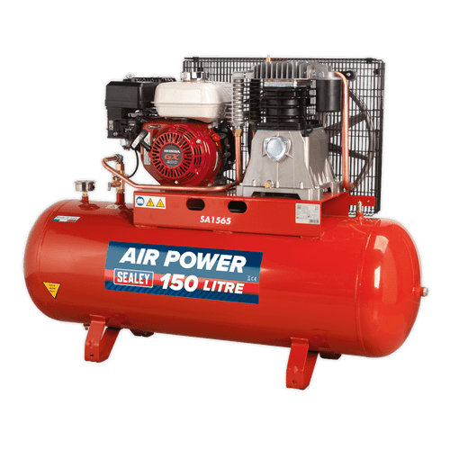 Air Compressor 150L Belt Drive Petrol Engine 6.5hp (SA1565)