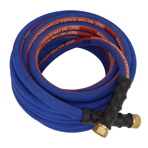 Air Hose 10m x ¯13mm with 1/2"BSP Unions Extra-Heavy-Duty (AH10R/12)