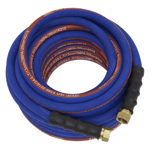 Air Hose 15m x ¯13mm with 1/2"BSP Unions Extra-Heavy-Duty (AH15R/12)