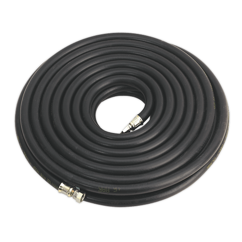 Air Hose 15m x ¯10mm with 1/4"BSP Unions Heavy-Duty (AH15RX/38)