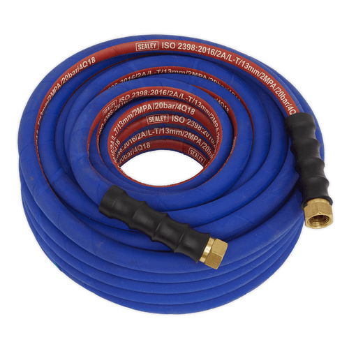 Air Hose 20m x ¯13mm with 1/2"BSP Unions Extra-Heavy-Duty (AH20R/12)