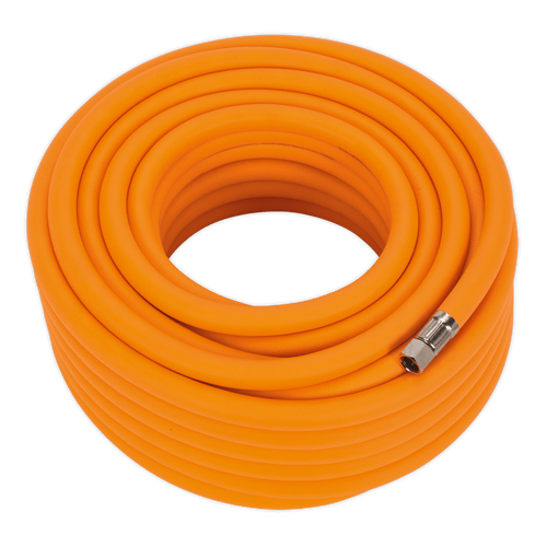 Air Hose 20m x ¯10mm Hybrid High-Visibility with 1/4"BSP Unions (AHHC2038)