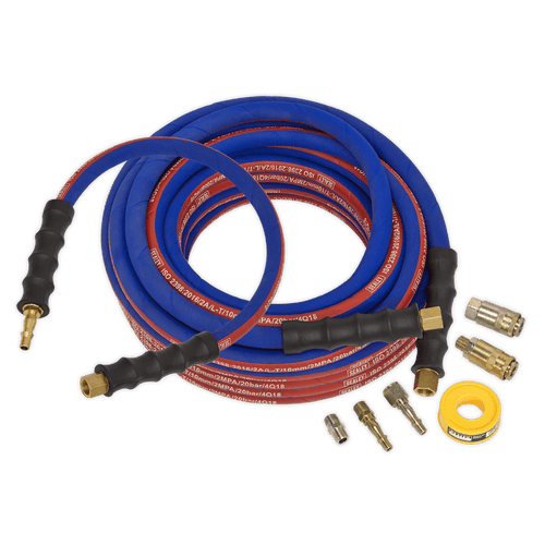 Air Hose Kit Heavy-Duty 15m x ¯10mm with Connectors (AHK02)