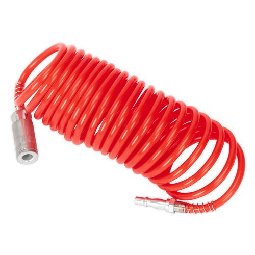 PE Coiled Air Hose 5m x ¯5mm with Couplings (SA305)