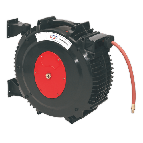 Retractable Air Hose Reel 15m ¯13mm ID Rubber Hose (SA8812)