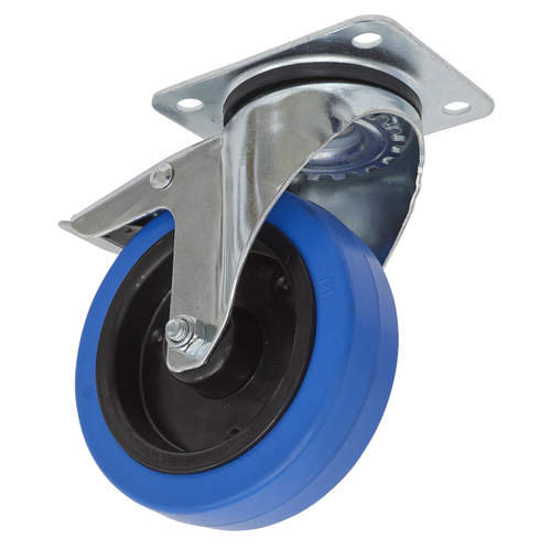 Castor Wheel Swivel Plate with Total Lock ¯125mm (SCW3125SPL)