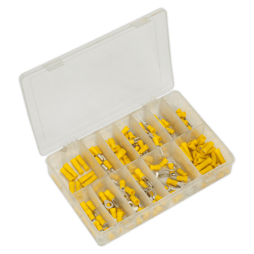 Crimp Terminal Assortment 140pc Yellow (AB041YT)