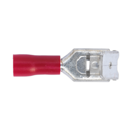 Piggy-Back Terminal 6.3mm Red Pack of 100 (RT17)