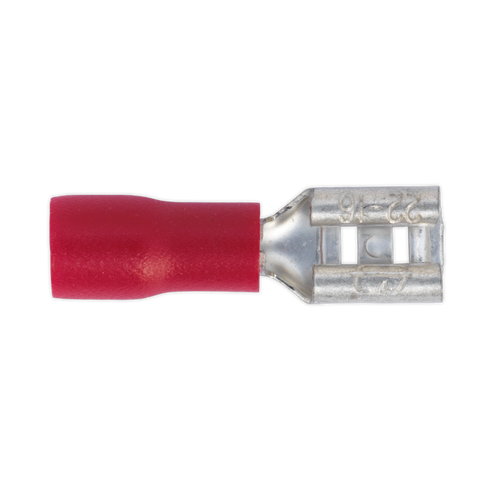 Push-On Terminal 4.8mm Female Red Pack of 100 (RT20)