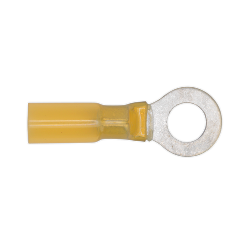 Heat Shrink Ring Terminal ¯8.4mm Yellow Pack of 25 (YTSR2584)