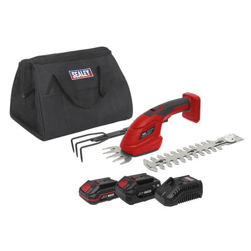 Sealey Cordless 3-in-1 Garden Tool Kit 20V SV20 Series  2 Batteries