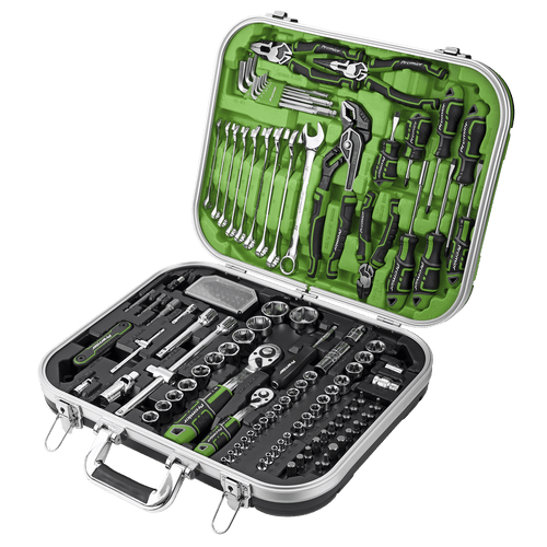 Sealey Mechanic's Tool Kit 144pc Hi-Vis Green