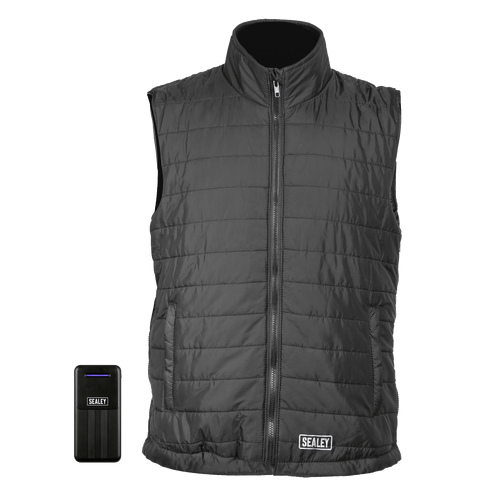 Sealey 5V Heated Puffy Gilet - 44" to 52" Chest With Power Bank