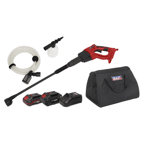 Sealey Cordless Pressure Washer Kit 20V SV20 Series - 2 Batteries