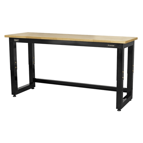 Sealey Steel Adjustable Workbench with Wooden Worktop 1830mm - Heavy-Duty
