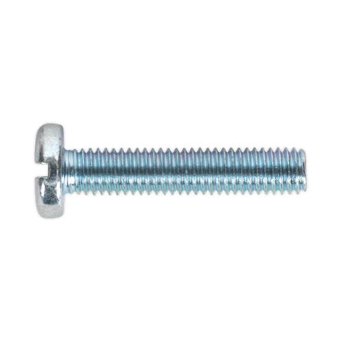 Machine Screw M5 x 25mm Pan Head Slot Zinc Pack of 50 (MSS525)