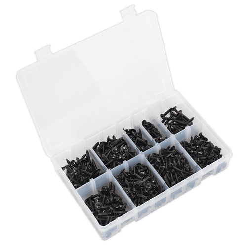 Self Tapping Screw Assortment 700pc Flanged Head (AB066STBK)