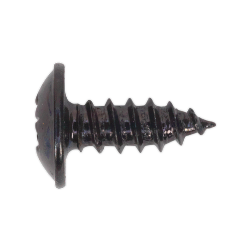 Self Tapping Screw 3.5 x 10mm Flanged Head Black Pozi Pack of 100 (BST3510)