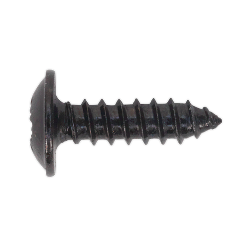 Self Tapping Screw 3.5 x 13mm Flanged Head Black Pozi Pack of 100 (BST3513)