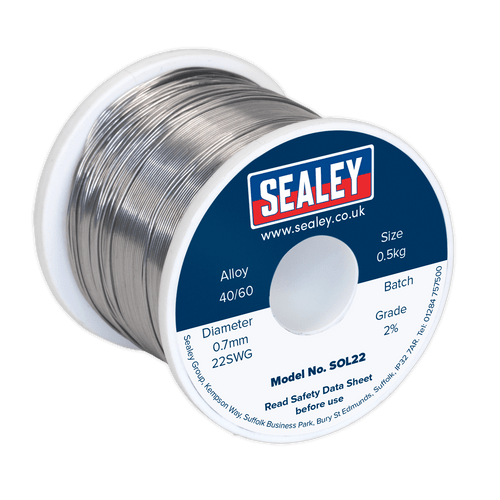 Solder Wire Quick Flow 2% 0.7mm/22SWG 40/60.5kg Reel (SOL22)