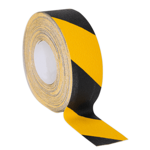 Anti-Slip Tape Self-Adhesive Black Yellow 50mm x 18m (ANTBY18)