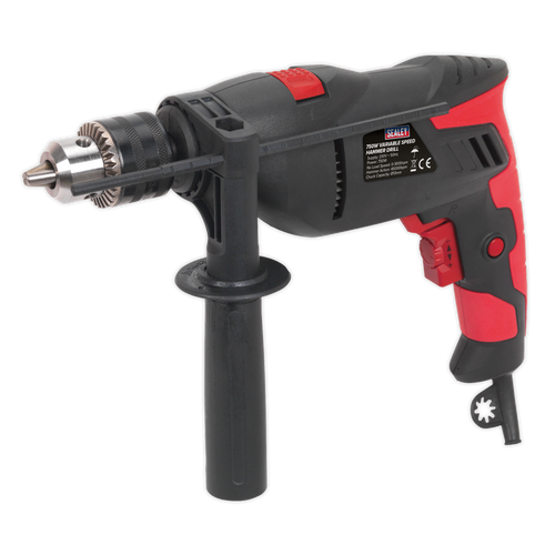 Hammer Drill ¯13mm Variable Speed with Reverse 750W/230V (SD750)