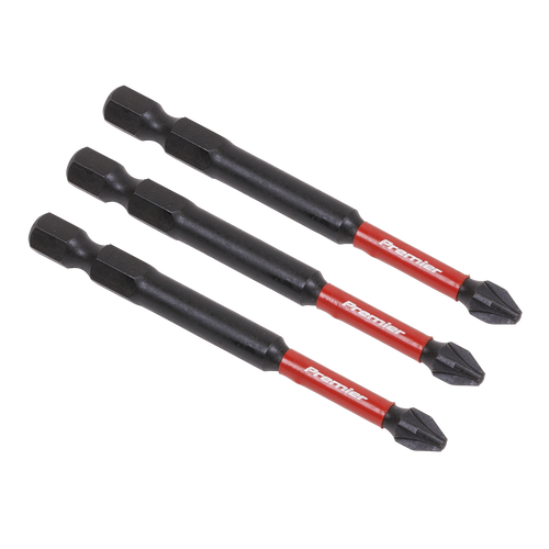 Pozi #2 Impact Power Tool Bits 75mm - 3pc (AK8258)