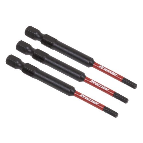 Hex 3mm Impact Power Tool Bits 75mm - 3pc (AK8261)