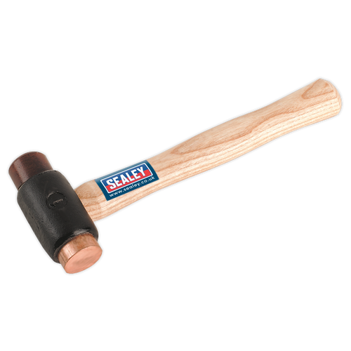 Copper/Rawhide Faced Hammer 1.5lb Hickory Shaft (CRF15)