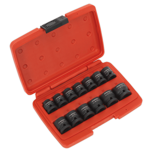 Impact Socket Set 13pc 1/2"Sq Drive Low Profile Metric (AK5613LP)