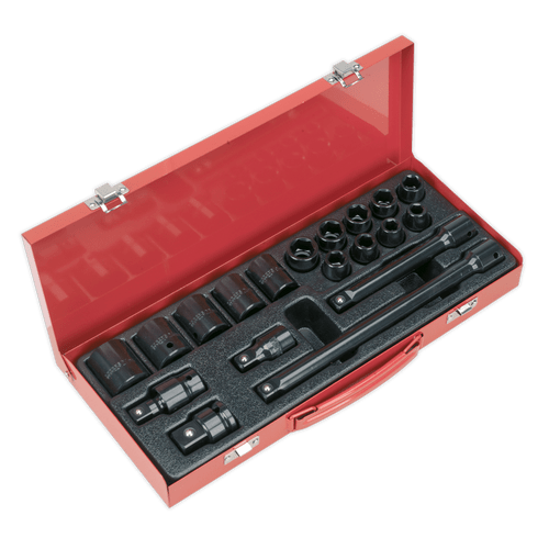 Impact Socket Set 19pc 1/2"Sq Drive Metric (AK5619M)