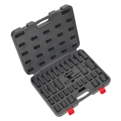 Impact Socket Set 34pc 1/2"Sq Drive Metric (AK5634M)