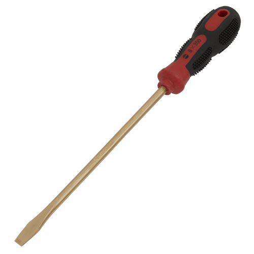 Screwdriver Slotted 8 x 200mm - Non-Sparking (NS095)