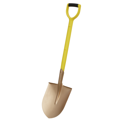 Round Point Shovel 240 x 420 x 990mm - Non-Sparking (NS107)