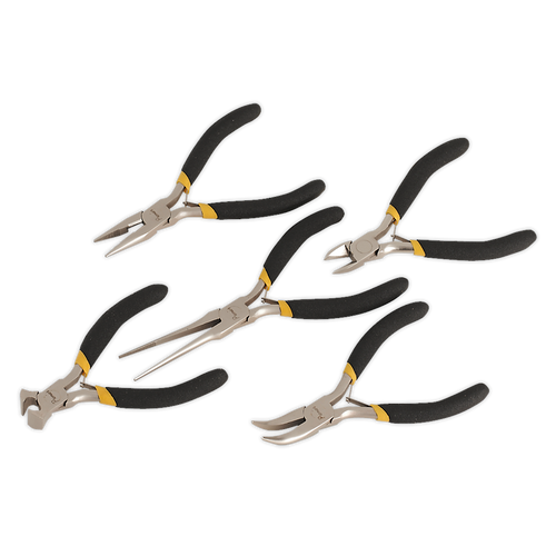 Mini Pliers Set 5pc Ni-Fe Finish (AK937)