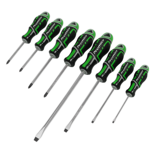 Screwdriver Set 8pc GripMAX¨ - Hi-Vis Green (AK4322HV)