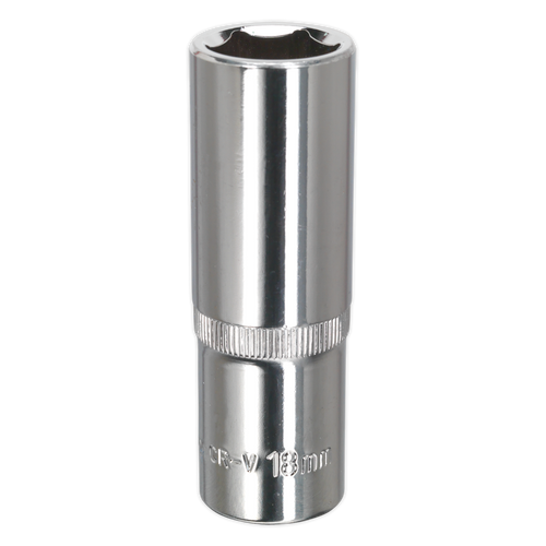 WallDrive¨ Socket 18mm Deep 1/2"Sq Drive Fully Polished (SP1218D)