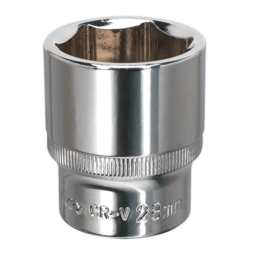 WallDrive¨ Socket 28mm 1/2"Sq Drive Fully Polished (SP1228)